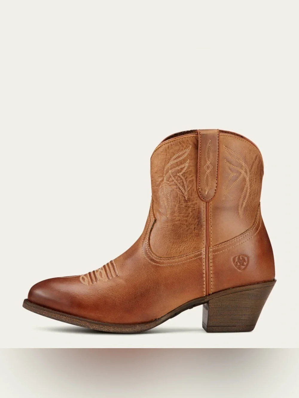Ariat Darlin Western Boot Ankle High Boot Burnt Sugar 9C